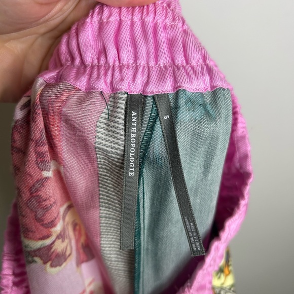 Anthropologie Silky Floral Somerset Pull-On Pants Size small - Picture 8 of 9